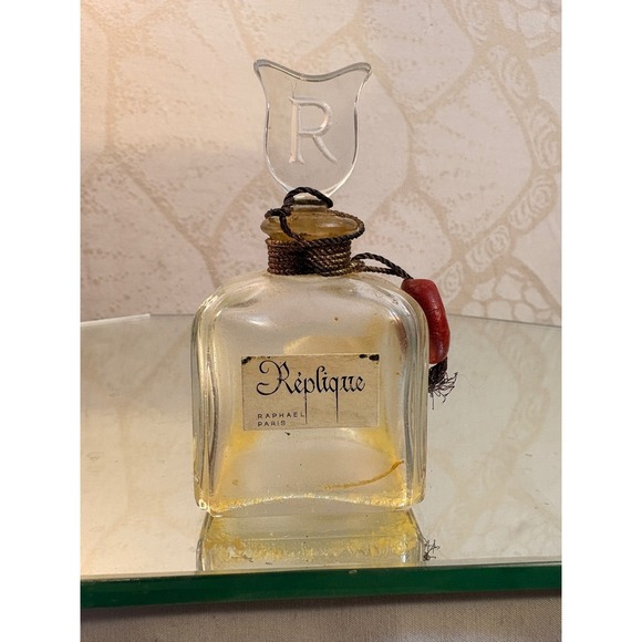 Other - Replique Raphael Paris Glass Perfume Bottle with Stopper and Tassel 2 oz